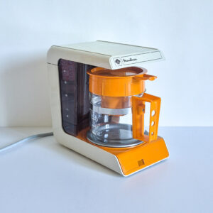 Cafetière électrique automatique Moulinex orange 70s