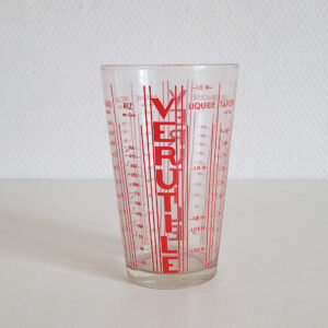 Verre doseur VERUTILE rouge vintage