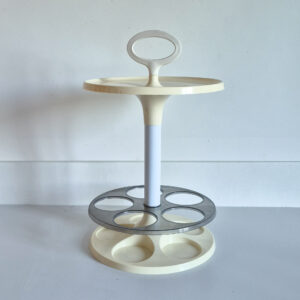 Bar portatif Flair Prisunic blanc 70s