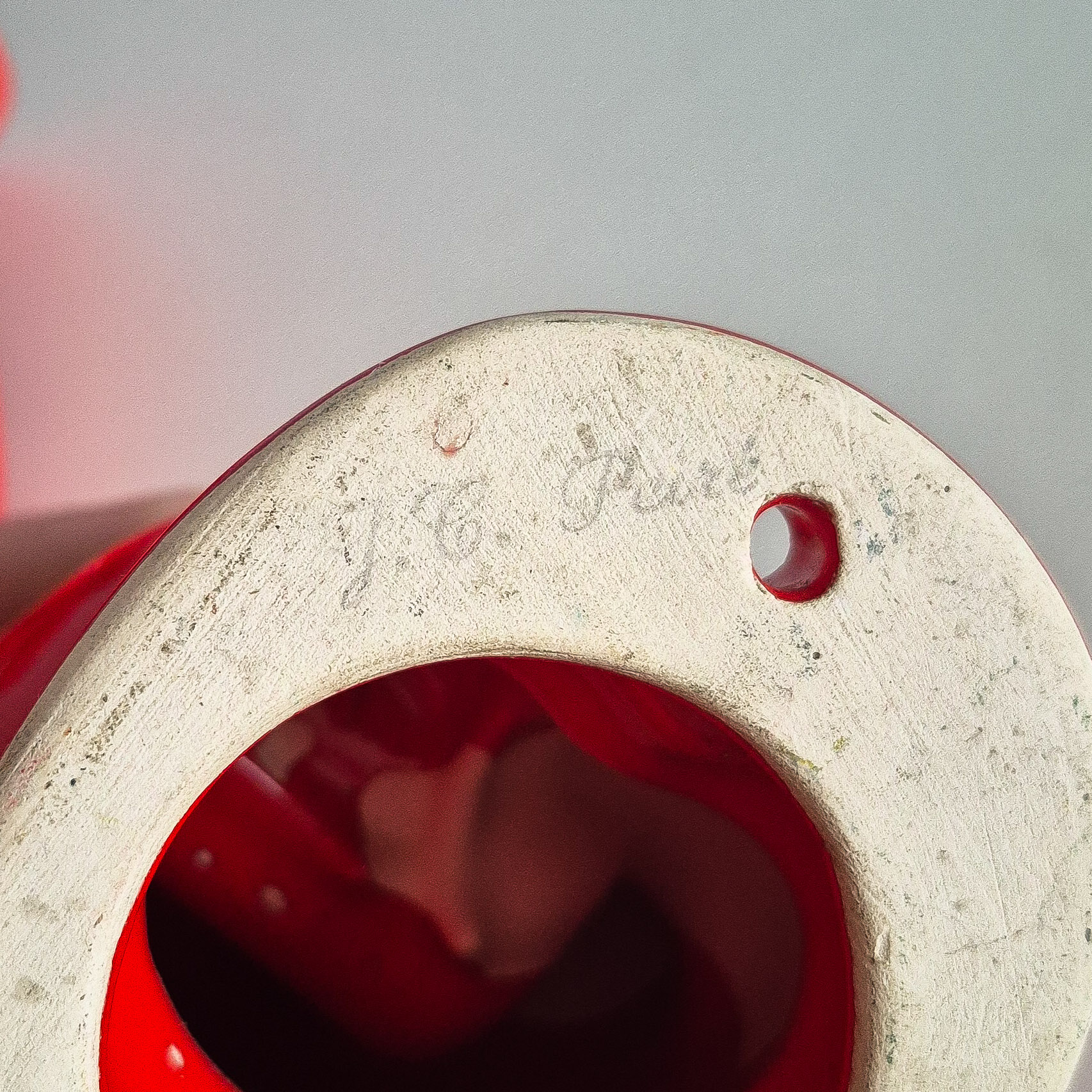 Ensemble main céramique rouge design Jean Claude Peiré – Image 3