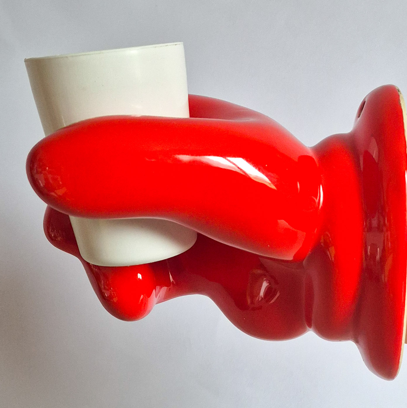 Ensemble main céramique rouge design Jean Claude Peiré – Image 4