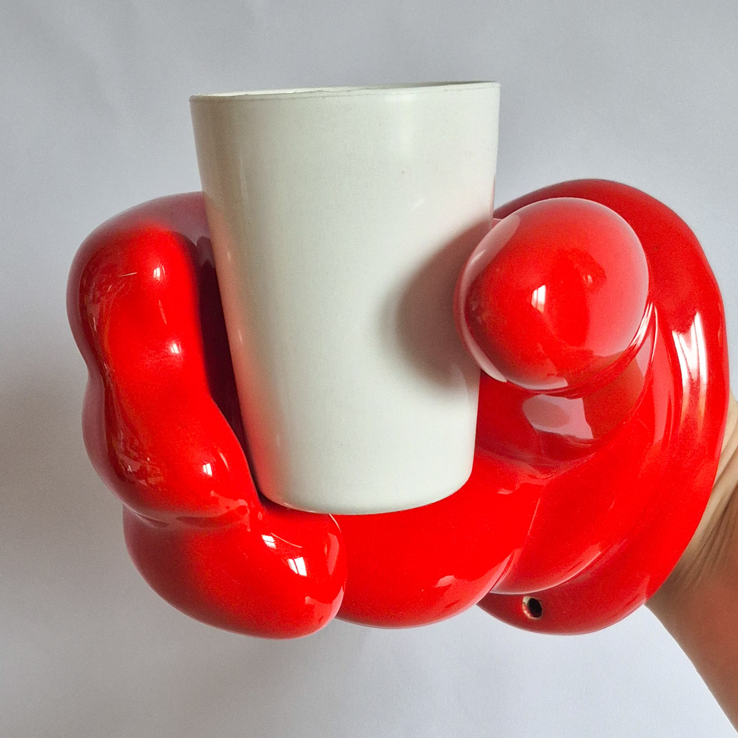 Ensemble main céramique rouge design Jean Claude Peiré – Image 5