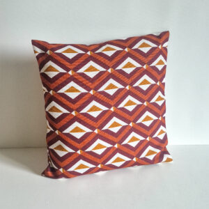 Housse de coussin marron vintage