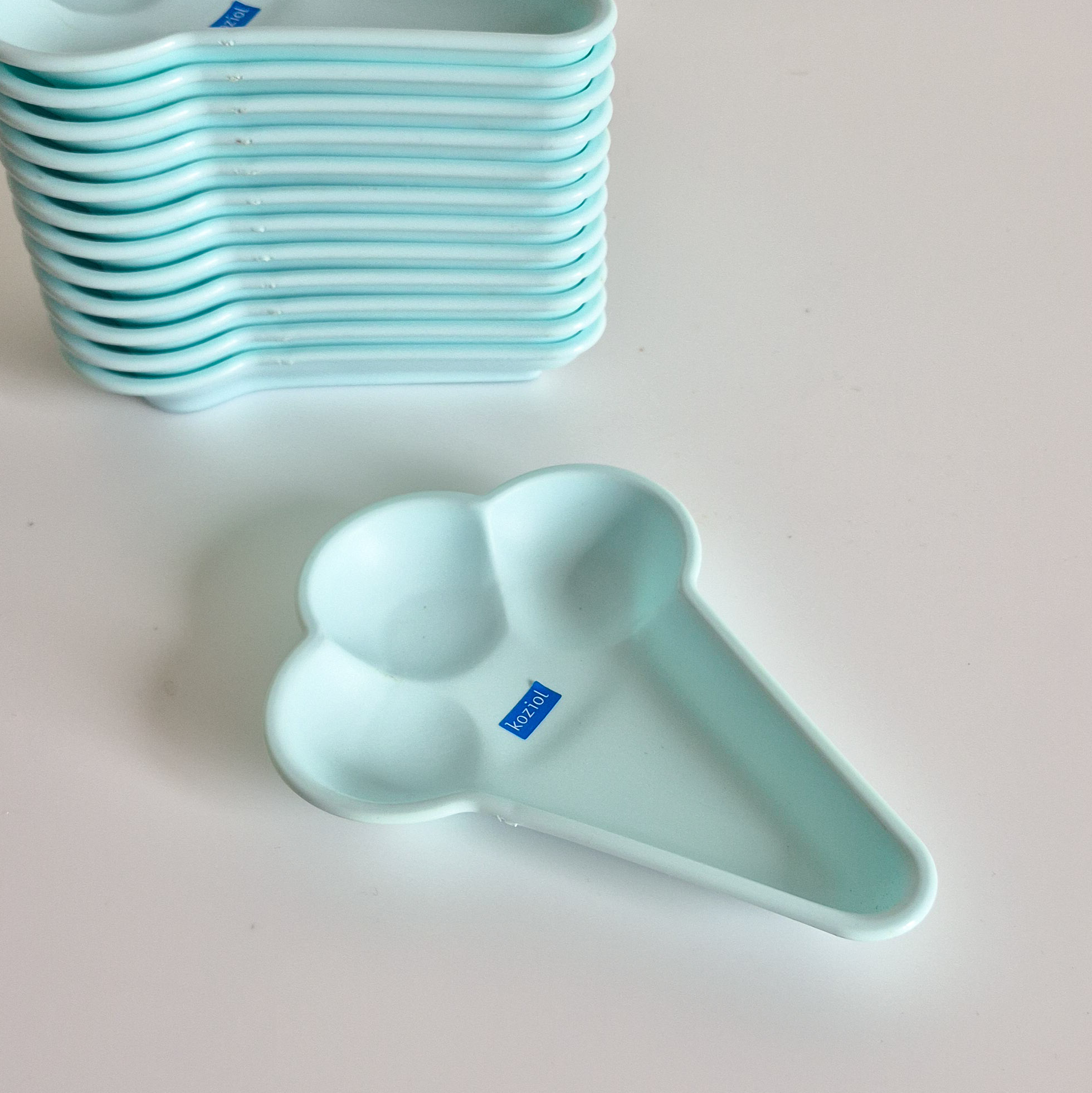 Coupelle glace bleue Koziol W.Germany vintage