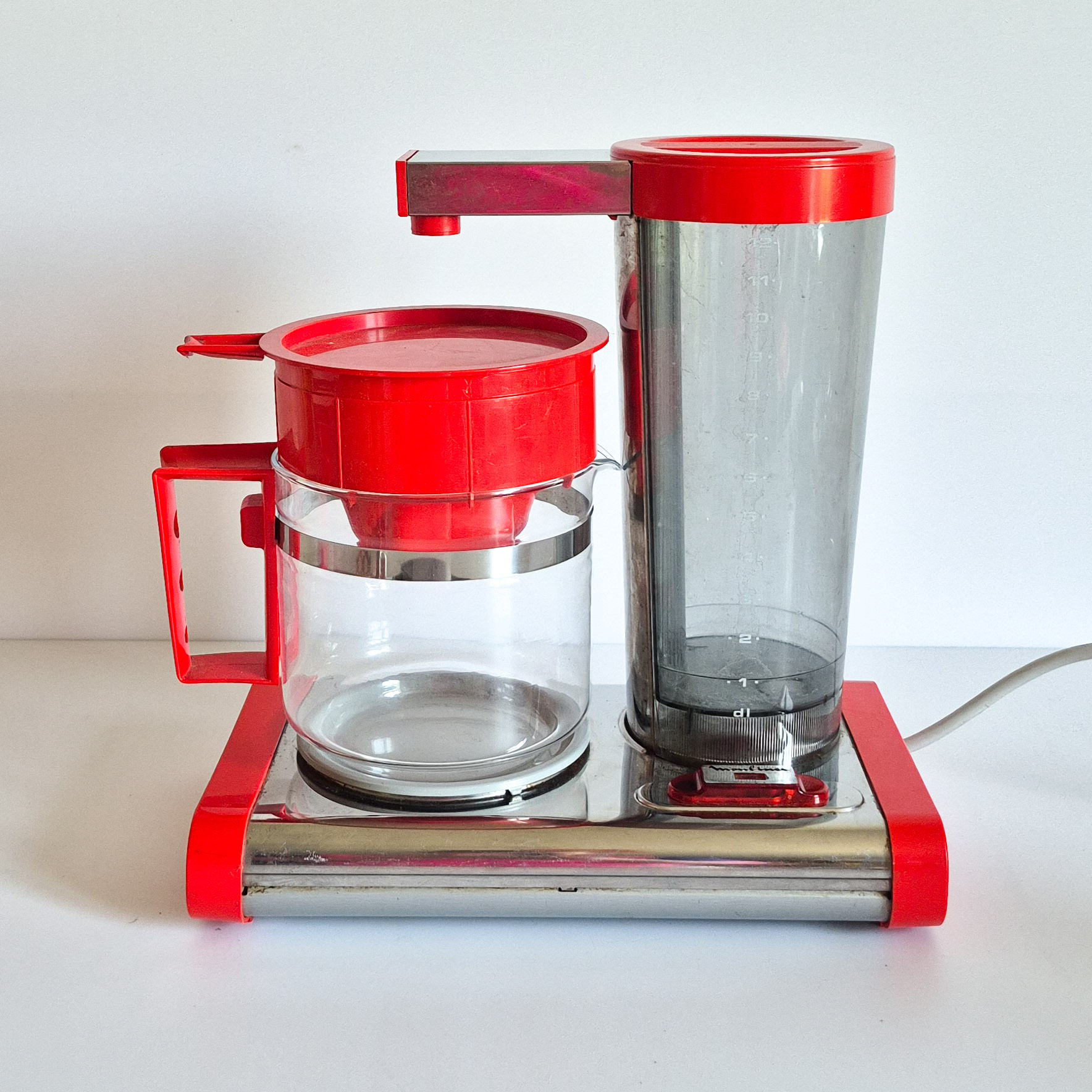 Cafetière électrique Moulinex rouge vintage