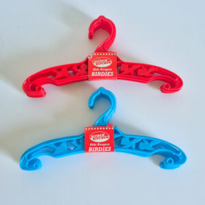 Cintres "oiseaux" enfant  bleu ou rouge vintage