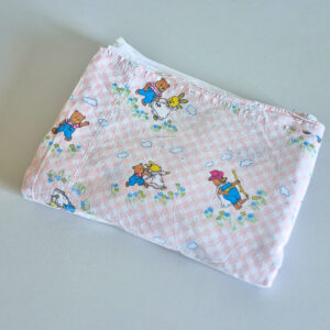 Drap plat lit Bébé " Les petits malins" vintage