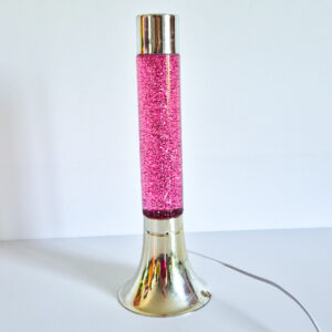 Lampe à paillettes rose