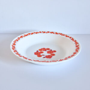 Plat de service creux Arcopal Lotus vintage