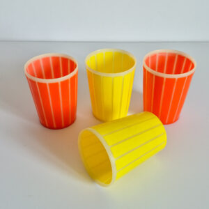 Set de 4 gobelets vintage
