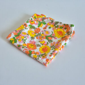 Lavette / Essuie Main décor floral vintage